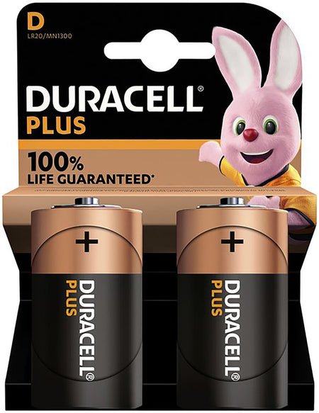 Duracell Plus Batterij dikke staaf 1,5 volt 2 stuks-759657