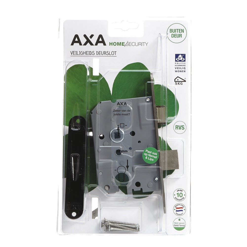 AXA Veiligheidsinsteek Dag-Nachtslot PC55 Ronde Hoek RVS 174x20x16mm SKG1-759675