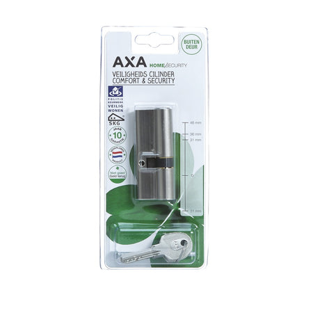 AXA Dubbele Veiligheidscilinder Comfort Security Verlengd 30-45mm SKG2-759681