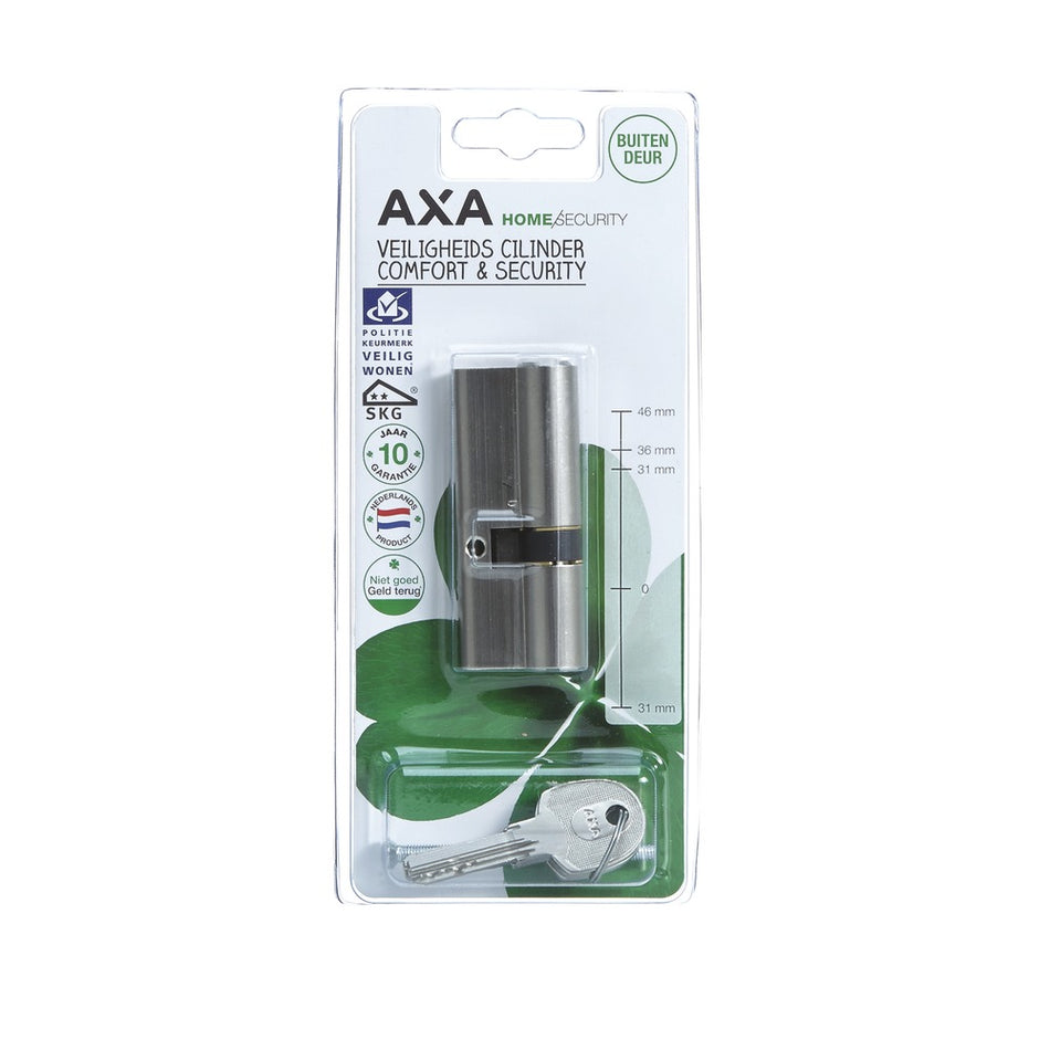 AXA Dubbele Veiligheidscilinder Comfort Security Verlengd 30-45mm SKG2-759681