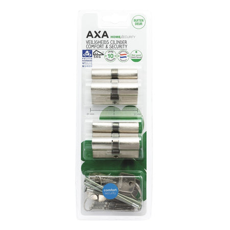 AXA Dubbele Veiligheidscilinder Comfort Security 30-30mm SKG2 4st-759682