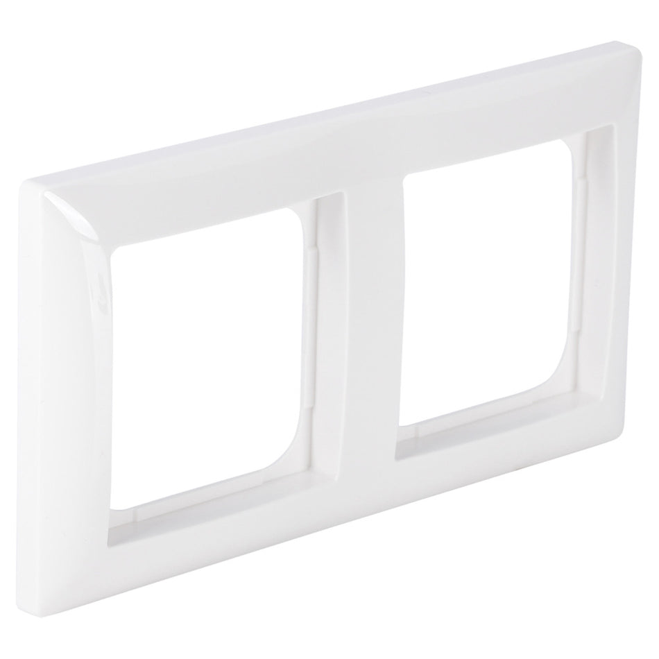 Busch-Jaeger Afdekraam Balance Inbouw 2-Voudig Polarwit-759834