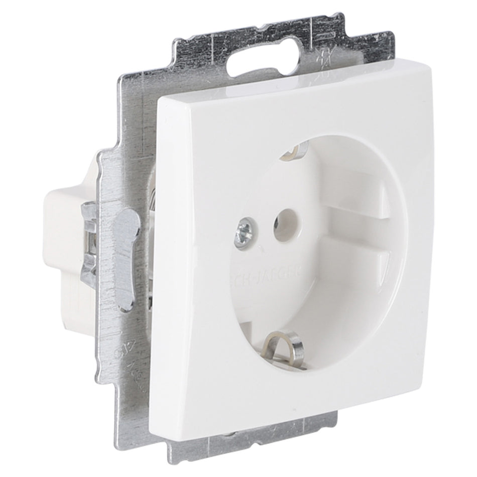 Busch-Jaeger Contactdoos Balance Inbouw 1-Voudig Polarwit Randaarde-759929