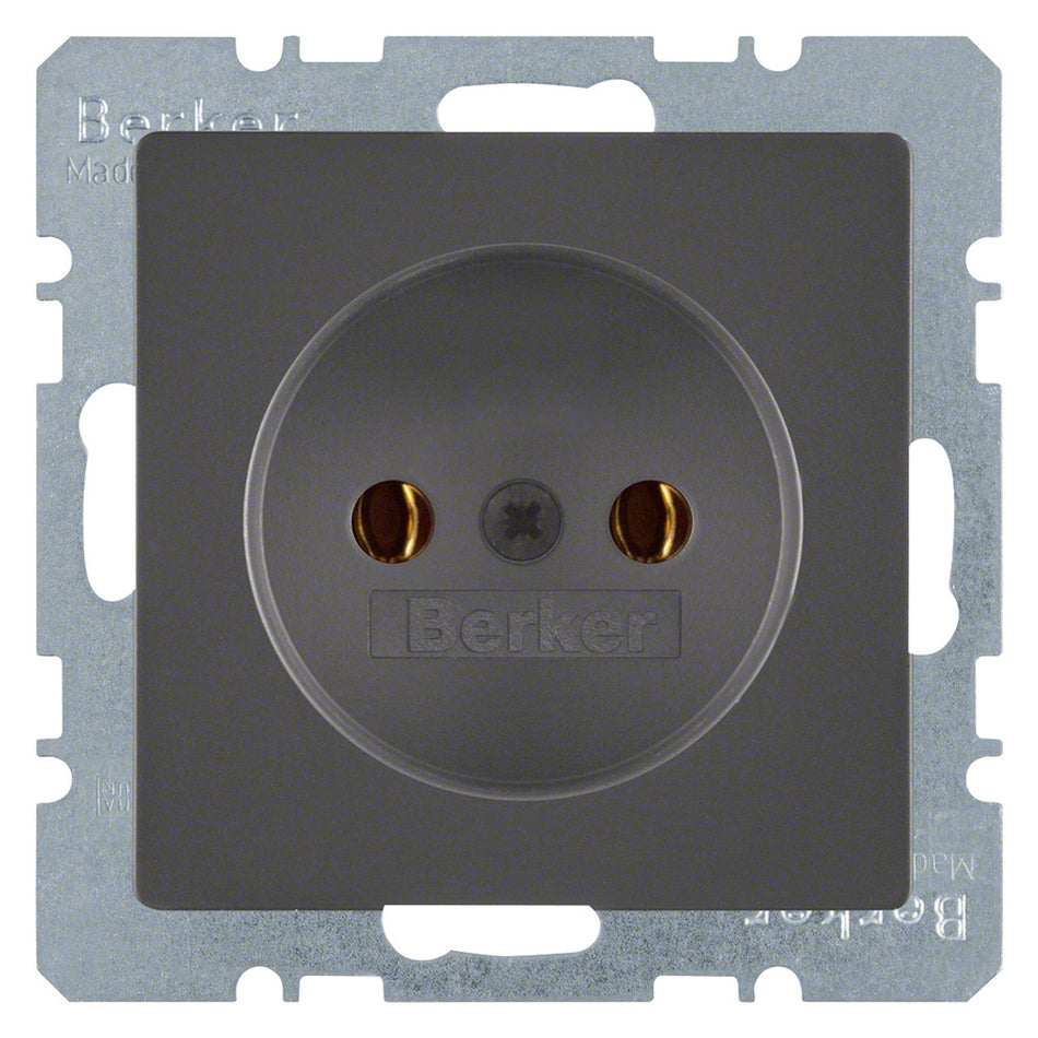 Berker Contactdoos Q1 Inbouw 1-Voudig Antraciet-759966