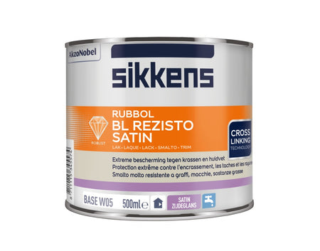 Sikkens Lak Rubbol BL Rezisto Satin Wit 500ml-760045
