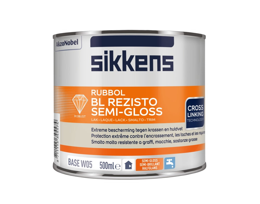 Sikkens Lak Rubbol BL Rezisto Semi Gloss Mengbasis W05 500ml-760050