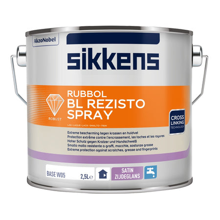 Sikkens Spray Lak Rubbol BL Rezisto Wit /W05 2,5L-760185
