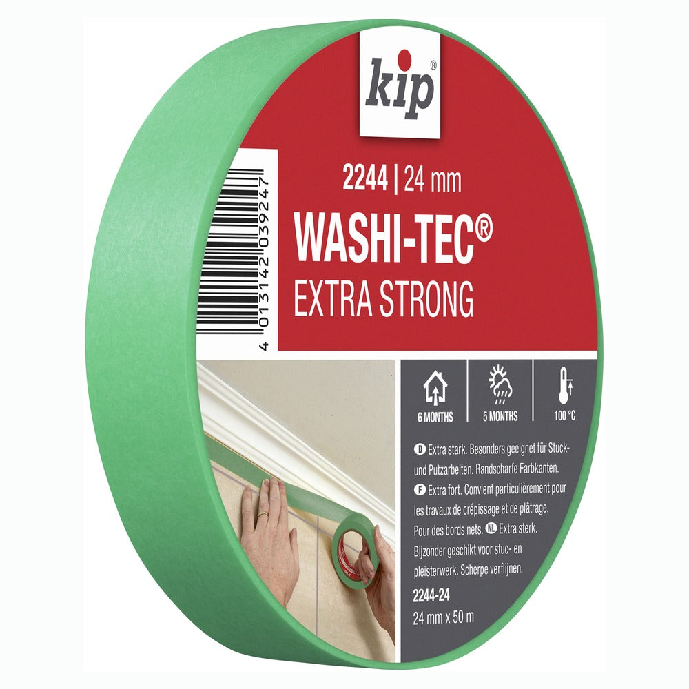 Kip 2244 Washi-Tec Tape Extra Strong Groen-760311