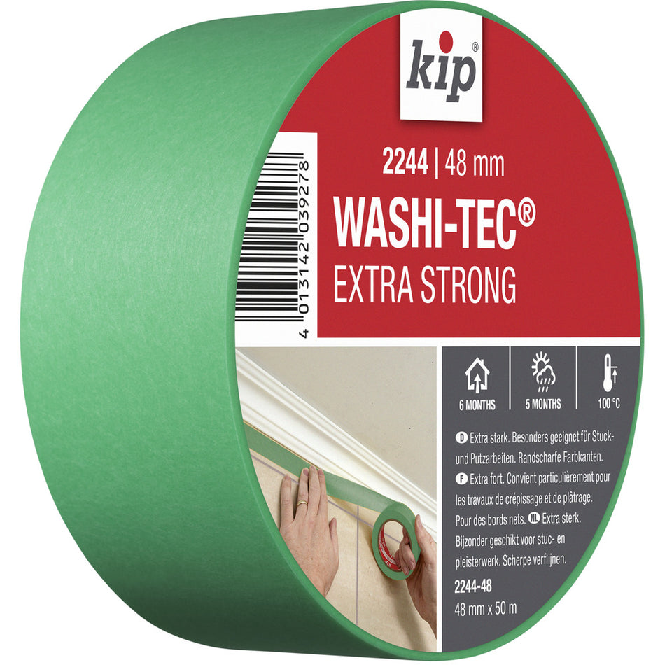 Kip 2244 Washi-Tec Tape Extra Strong Groen-760312