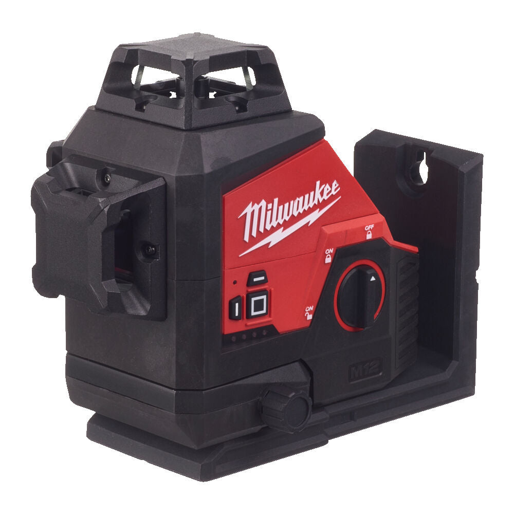Milwaukee Accu Kruislijnlaser Groen 3x360C° M12 3PL-0C 12V Body In Koffer-760345