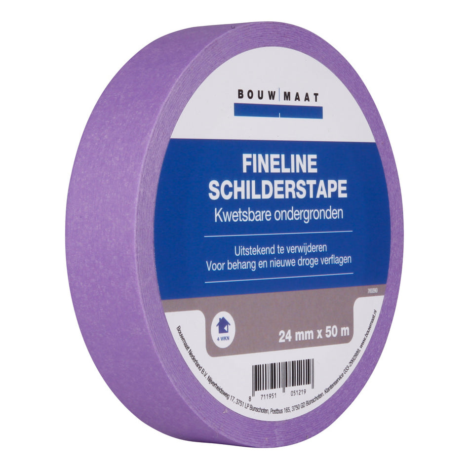 Bouwmaat Schilderstape Fineline Lila 24mm x 50m-760390