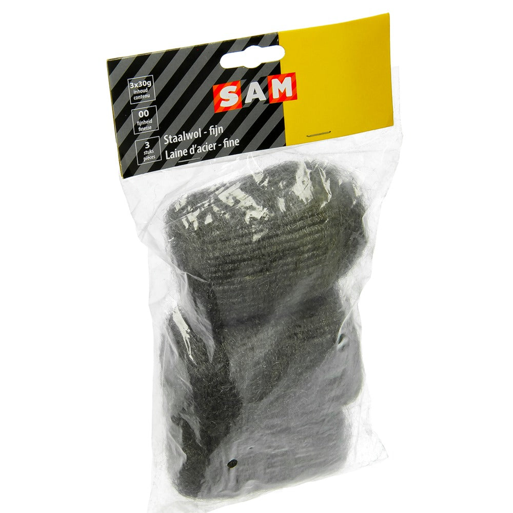 Metalino Staalwol 000 30gr 3st-760397