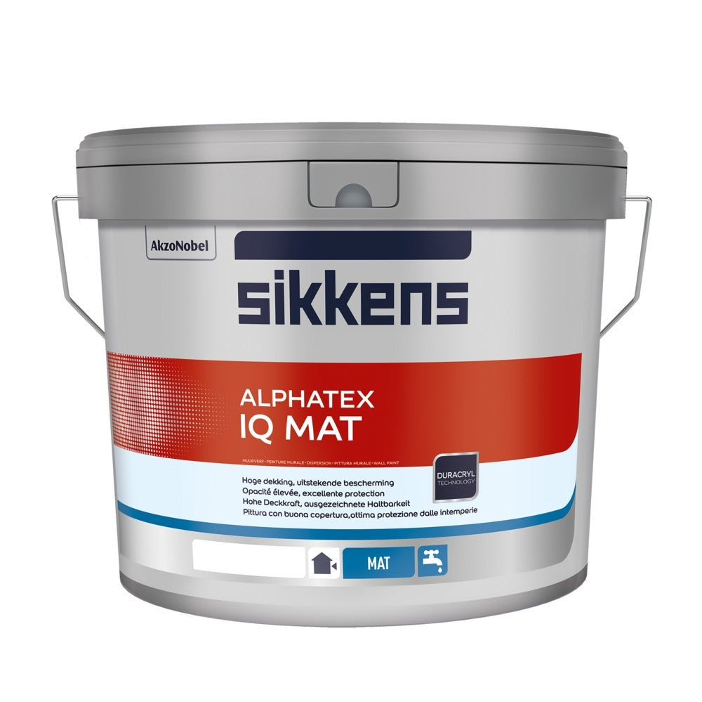 Sikkens Muurverf Alphatex IQ Mat Wit/W05 5L-760502