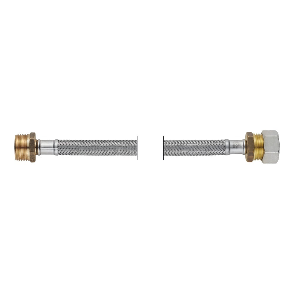 PROFLEX Slang flexibel 15 mm knelkoppeling x 1/2'' buitendraad DN8 lengte: 45 cm-761122