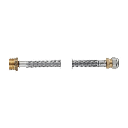 PROFLEX Slang flexibel 10 mm knelkoppeling x 1/2'' buitendraad DN8  lengte: 45 cm-761135