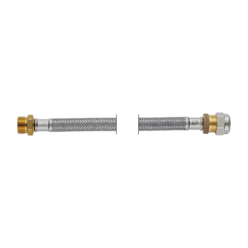 PROFLEX Slang flexibel 12 mm knelkoppeling x 3/8'' buitendraad DN8 lengte: 45 cm-761136