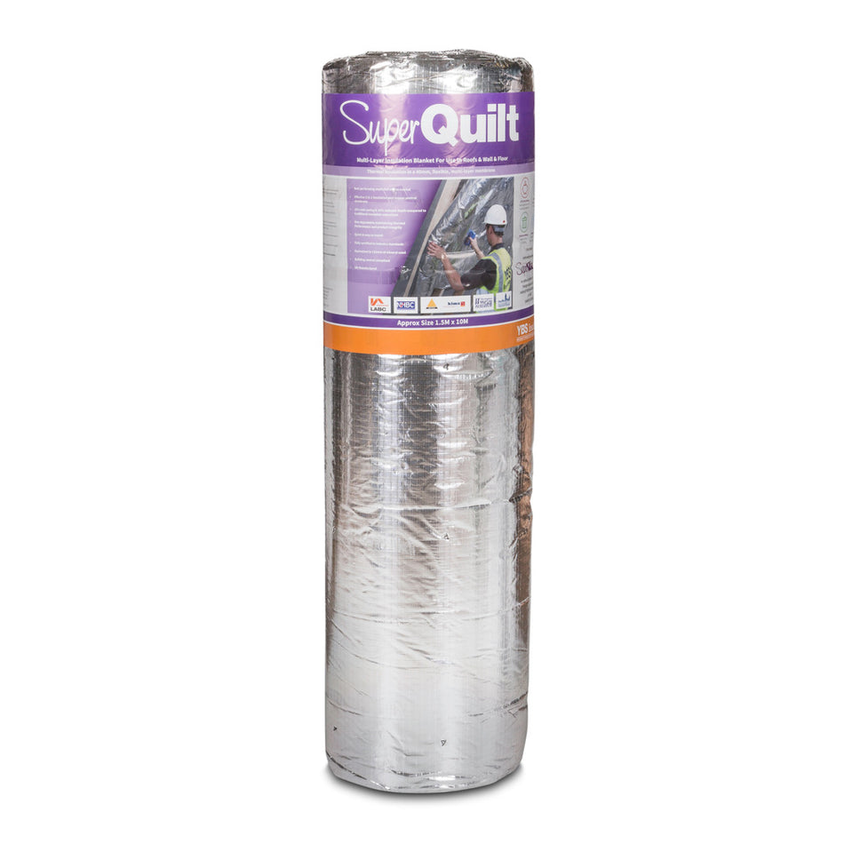 YBS SuperQuilt Reflectieisolatie 40mm Rd2,31 Dampdicht 1,5x10m 15m2-764264