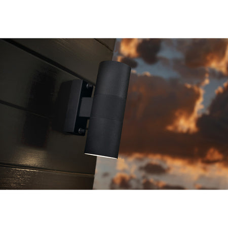 Nordlux Wandlamp Tin Zwart Boven en Onderlicht IP54-765578