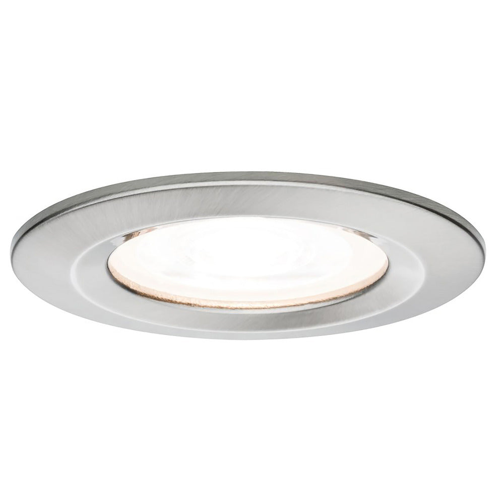 Paulmann Inbouwspot Nova Geborsteld RVS Rond 6,5W IP44-766708