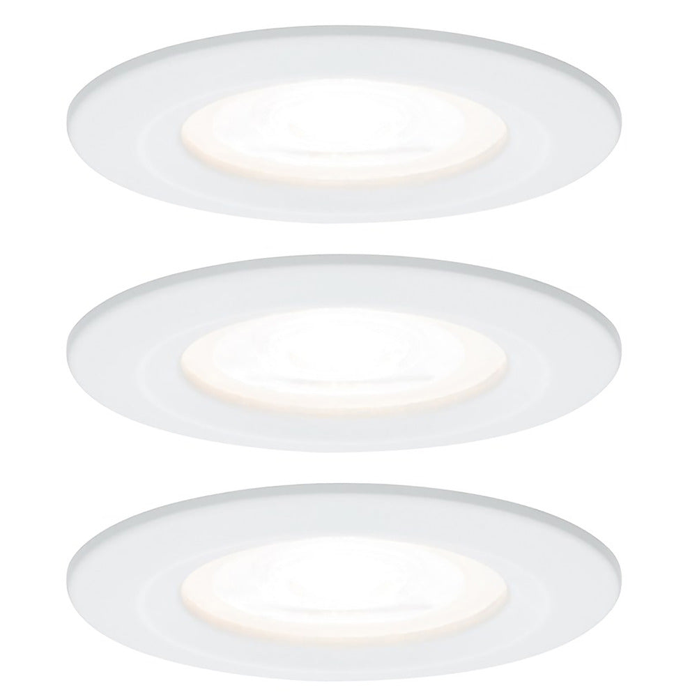 Paulmann Inbouwspot Nova Wit Rond 6,5W IP44 3st-766710