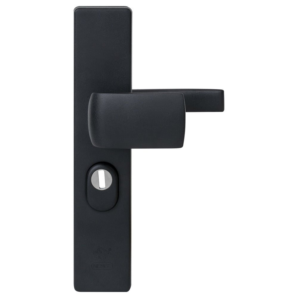 Nemef Veiligheidsbeslag Knop-Kruk SKG*** Aluminium Zwart 3415-55mm-766876