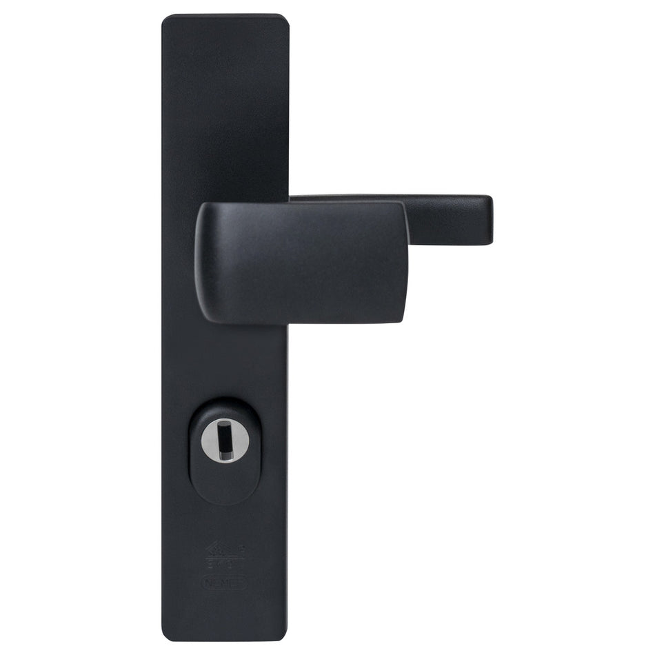 Nemef Veiligheidsbeslag Knop-Kruk SKG*** Aluminium Zwart 3415-72mm-766877