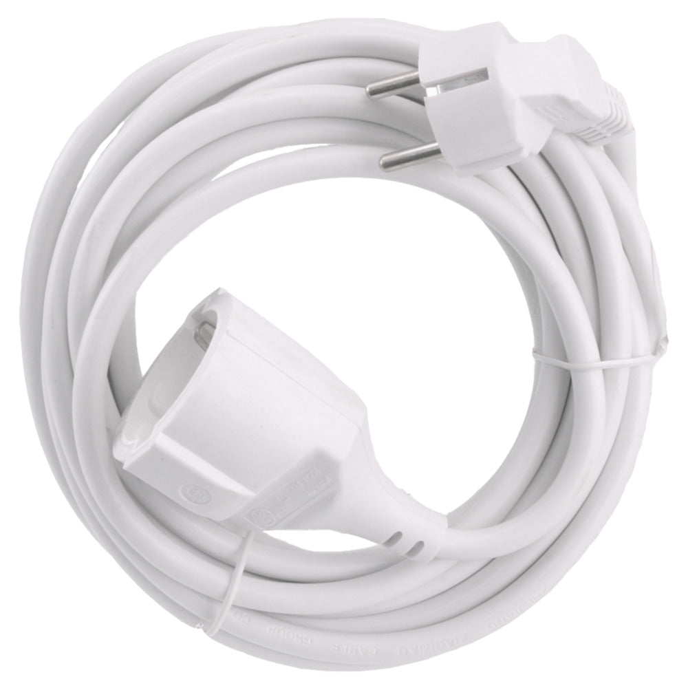 Q-link Verlengsnoer Wit 3680W 1,5mm2  3x5m Randaarde-767161