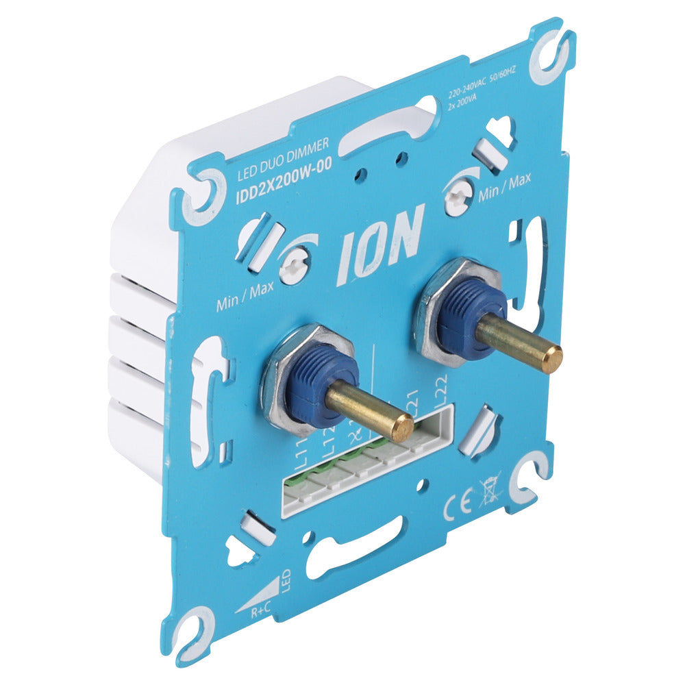 ION INDUSTRIES Dimmer Inbouw Duo LED 2 200W-768339
