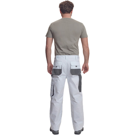 CERVA Werkbroek Carl Wit/Grijs-769008
