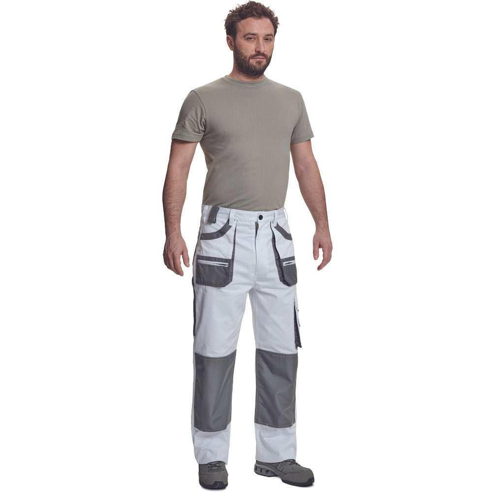 CERVA Werkbroek Carl Wit/Grijs-769009