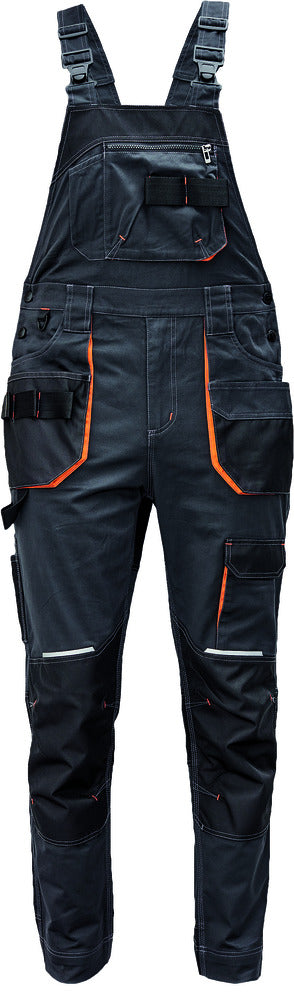 CERVA Bretelbroek Emerton+ Antraciet/Oranje-769015