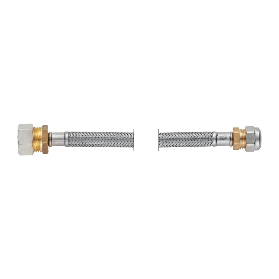 Proflex Flexibele slang DN8 knelkopp. 1-delige tweezijdig 3/8" / 10 MM X 1/2" / 15 MM 30 CM-771405
