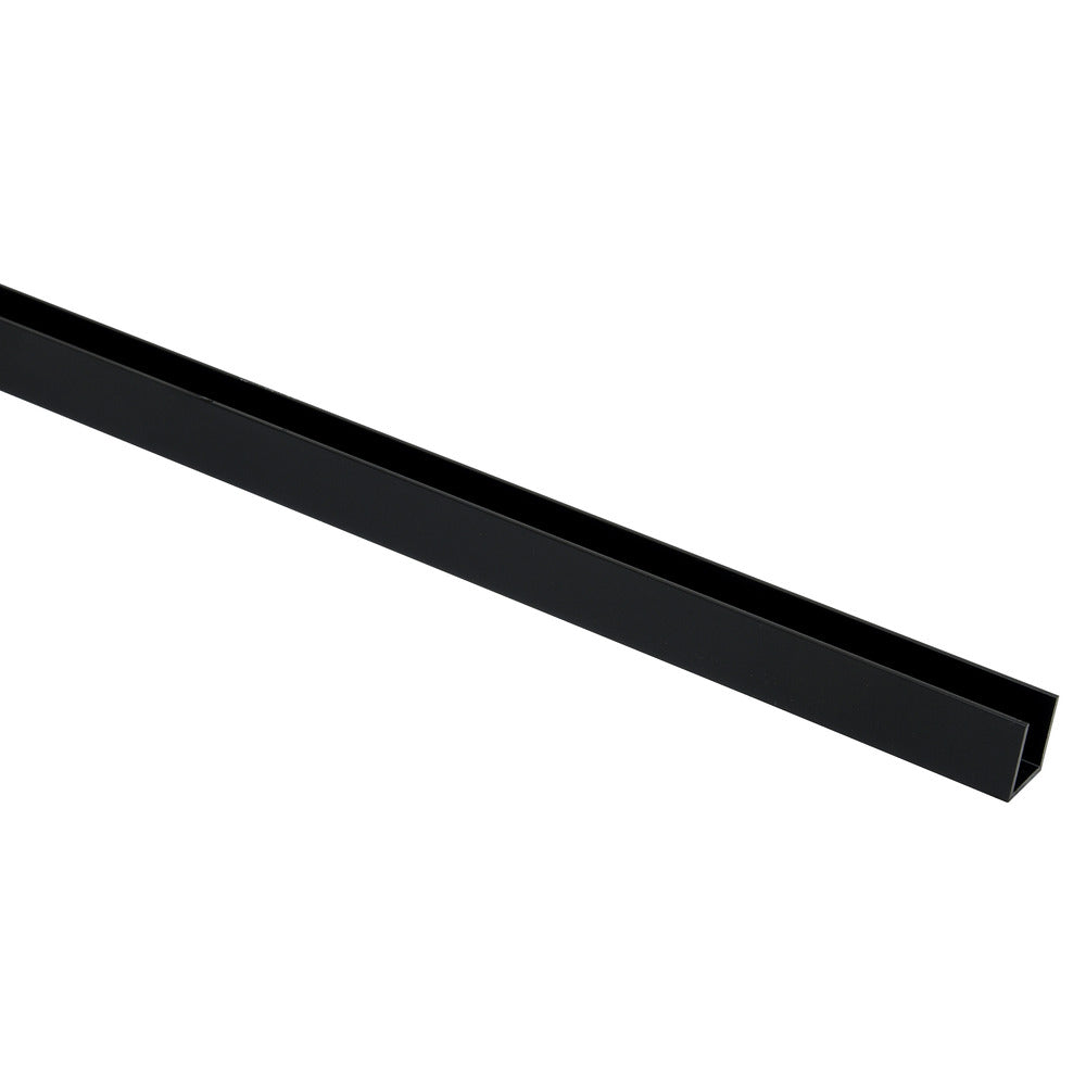 U-profiel Aluminium Zwart-772074