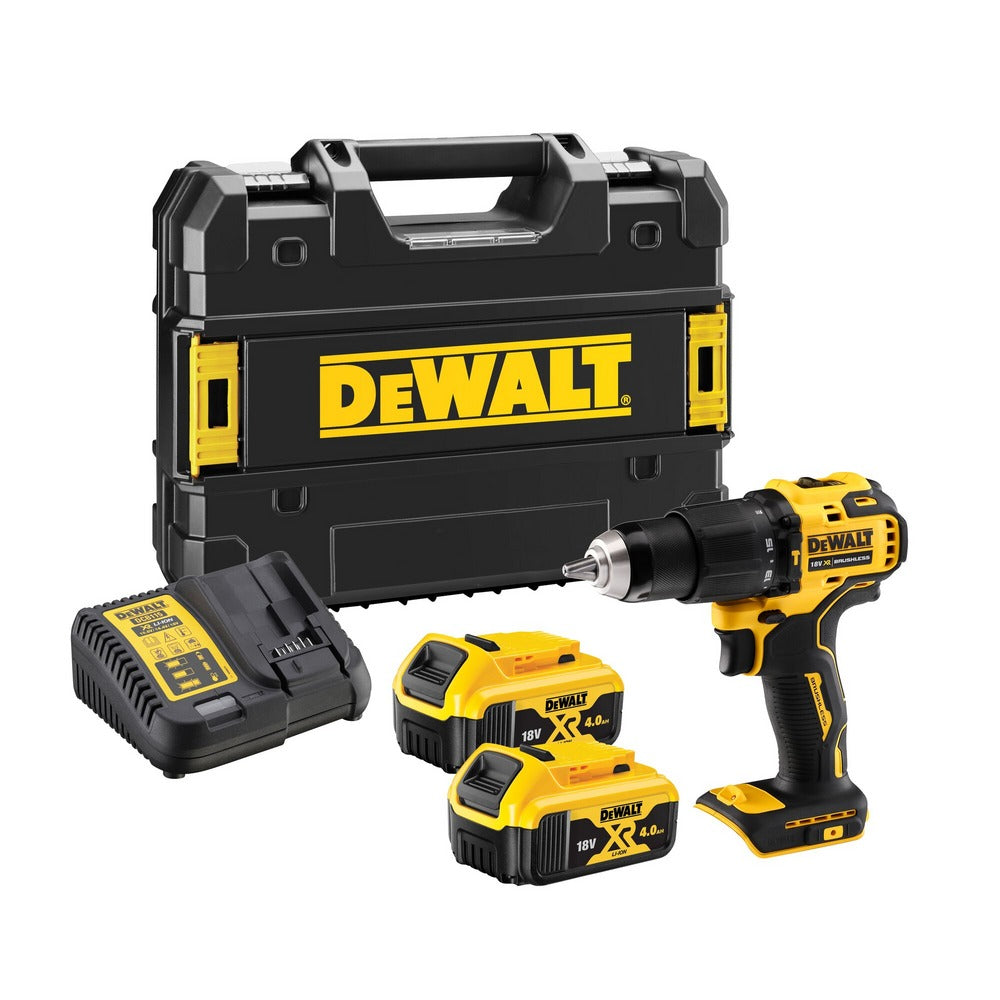 DeWALT Compacte Schroef-/klopb.m. DCD709M2T-QW 18V XR Brushless 2x4.0Ah in TSTAK-772203