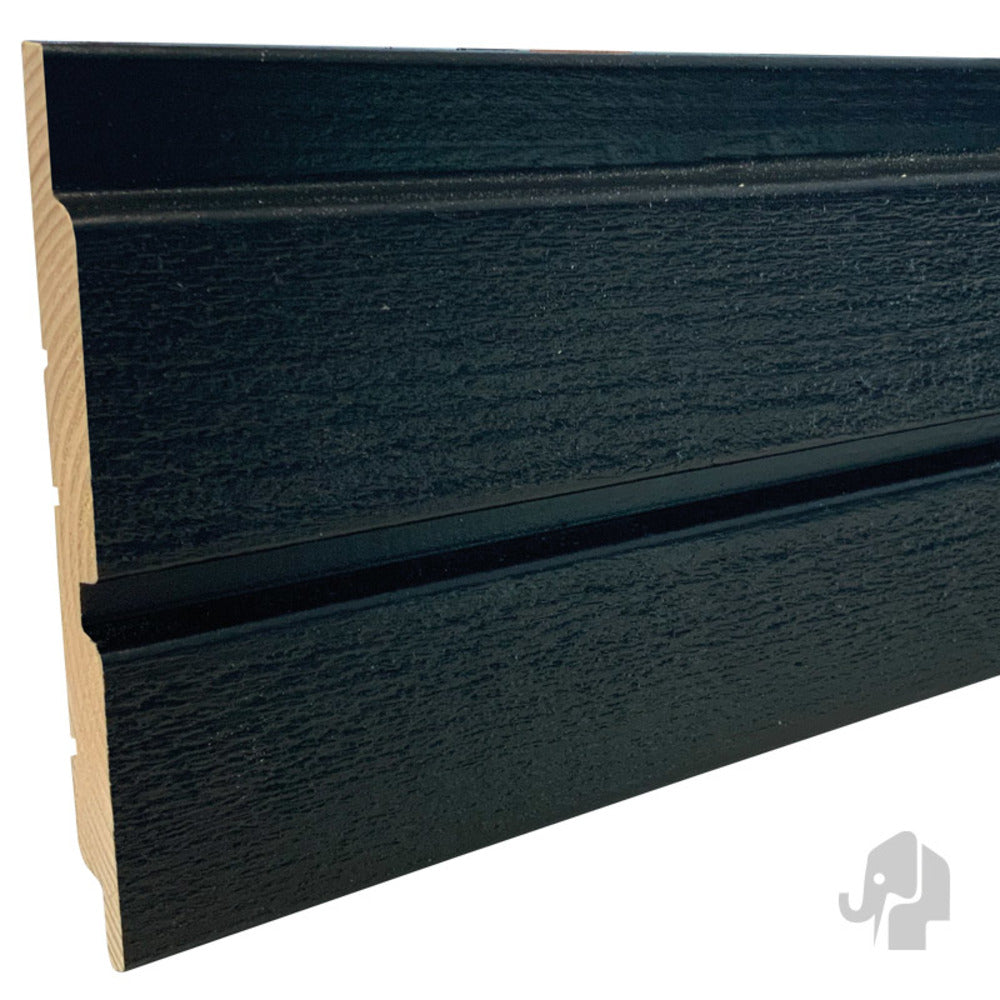 Dubbele Rhombus Rabatdeel Zwart 19x144x3000mm 70% PEFC-773256