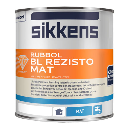Sikkens Lak Rubbol BL Rezisto Mat Wit 1L-773436