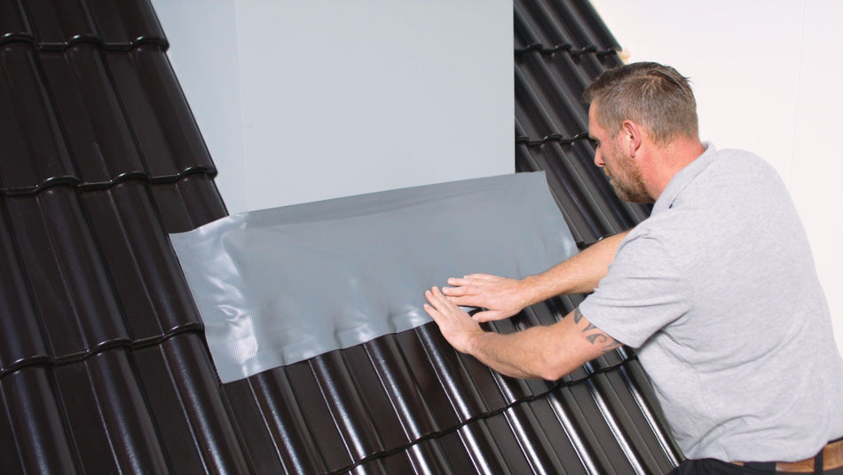 Ubbink Ubiflex Loodvervanger Finio Zwart 25cm x 5m-775834