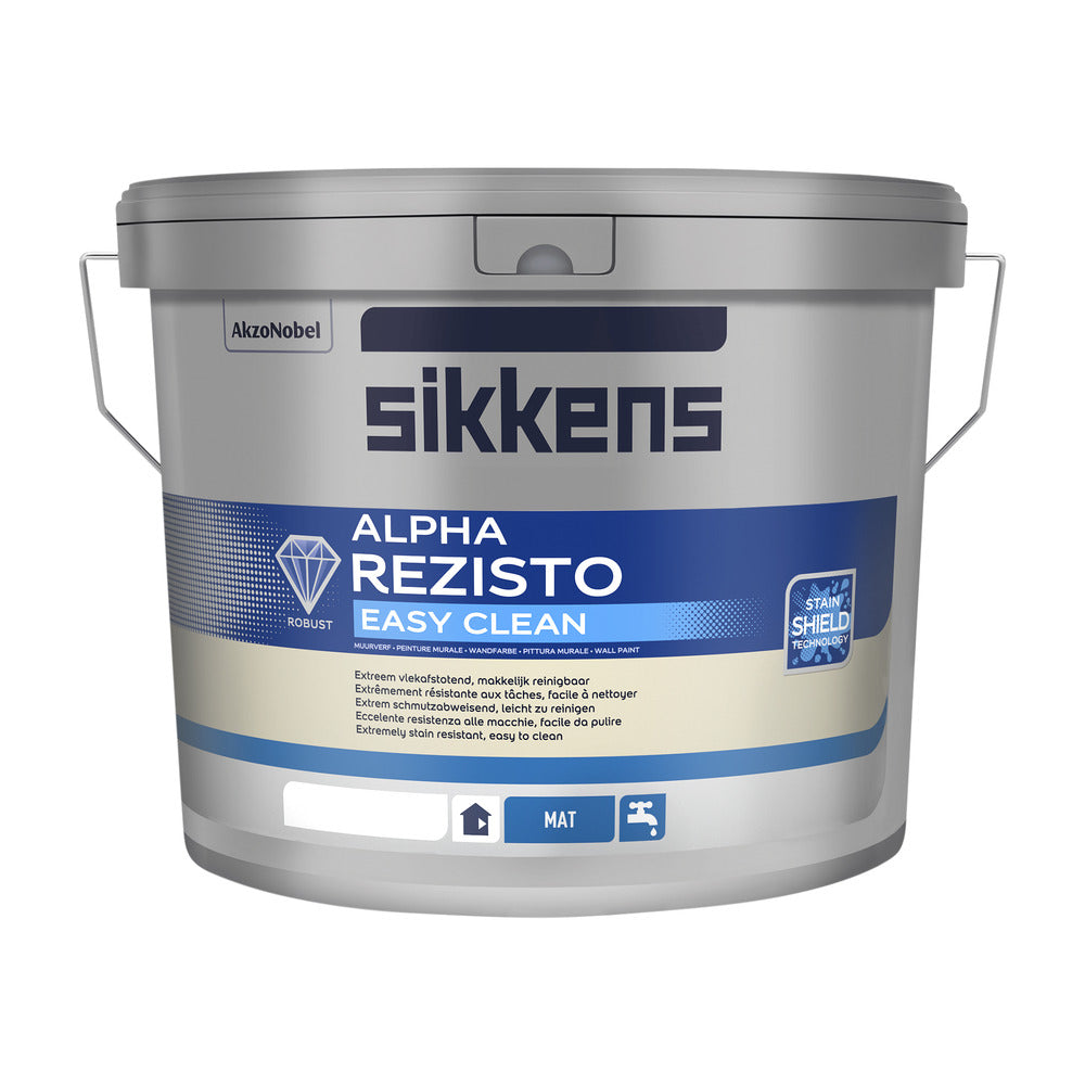 Sikkens Muurverf Alpha Rezisto Easy Clean Mat Wit 5L-778823