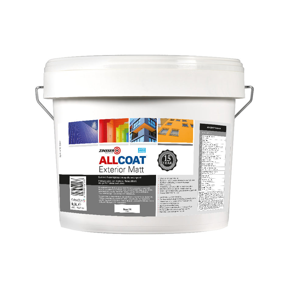 Zinsser Muurverf Allcoat Exterior Mat Base TR 9,3L-778963