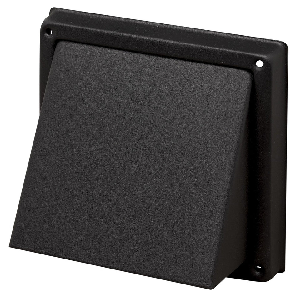 Sanivesk Overdrukrooster RVS Zwart Kap Ø100mm-779884