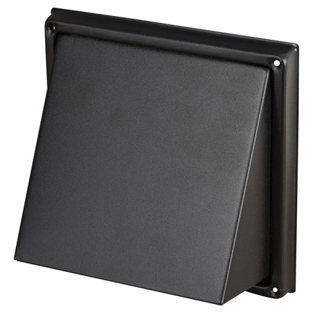 Sanivesk Overdrukrooster RVS Zwart Kap Ø150mm-779886