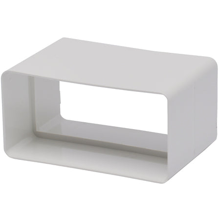 Sanivesk Vlakkanaal Verbinder PVC Wit 110x55mm-779936