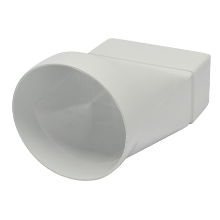 Sanivesk Vlakkanaal Verloopstuk PVC Wit Ø100mm 110x55mm-779942
