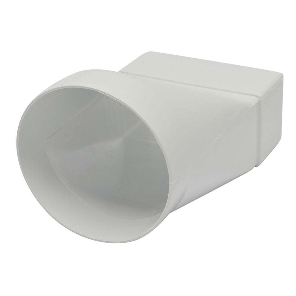 Sanivesk Vlakkanaal Verloopstuk PVC Wit Ø100mm 110x55mm-779942