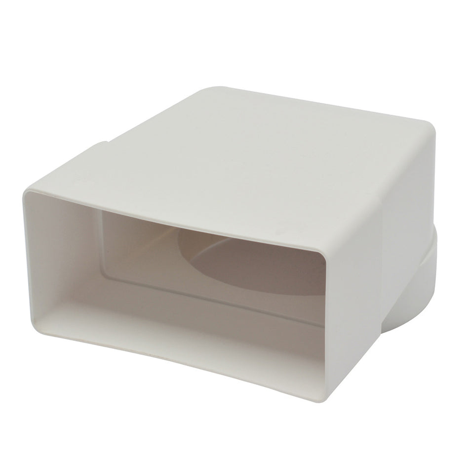 Sanivesk Vlakkanaal Bochtstuk PVC Wit Ø100mm 110x55mm-779956