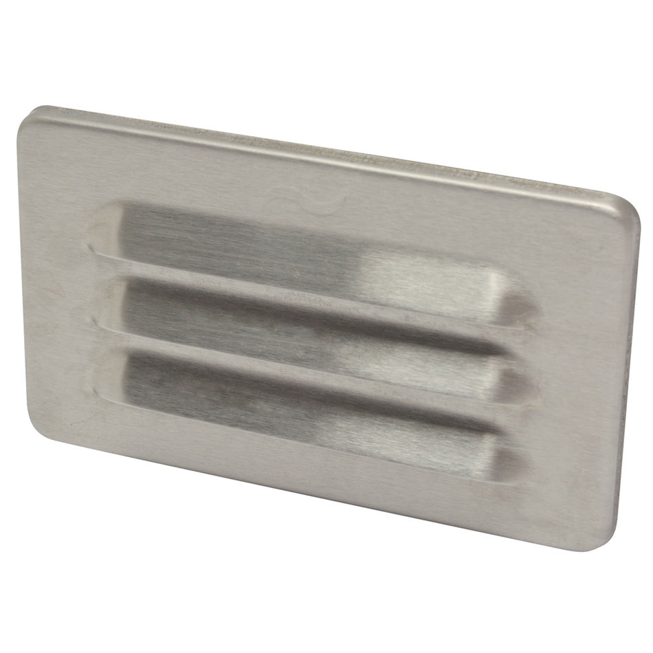 Sanivesk Vlakkanaal Muurrooster RVS 110x55mm-779957