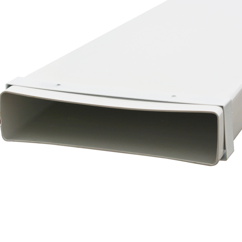 Sanivesk Vlakkanaal Beugels PVC Wit 220x55mm 2st-779958