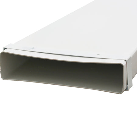 Sanivesk Vlakkanaal Beugels PVC Wit 220x55mm 2st-779958
