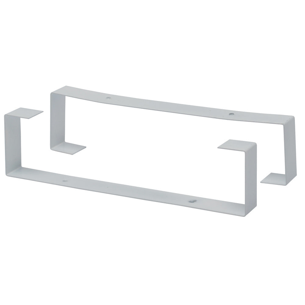 Sanivesk Vlakkanaal Beugels PVC Wit 220x55mm 2st-779958
