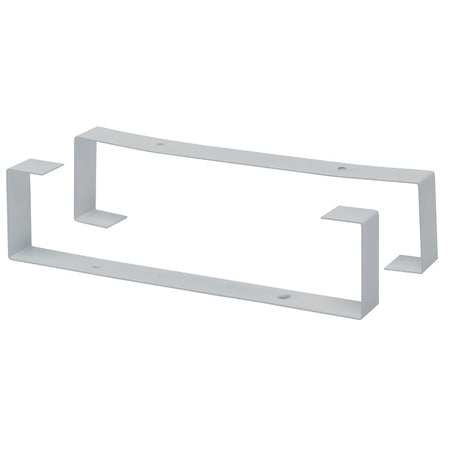 Sanivesk Vlakkanaal Beugels PVC Wit 220x55mm 2st-779958